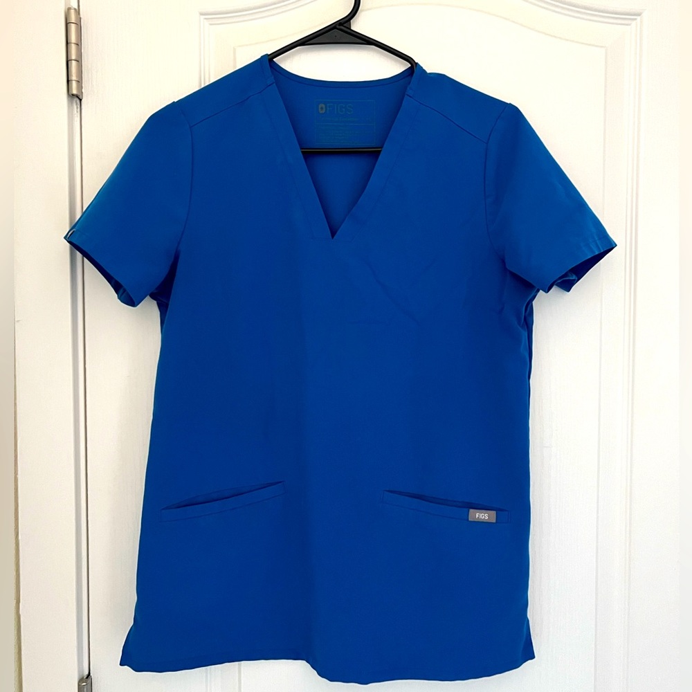 Figs technical collection XS scrub top in royal blue